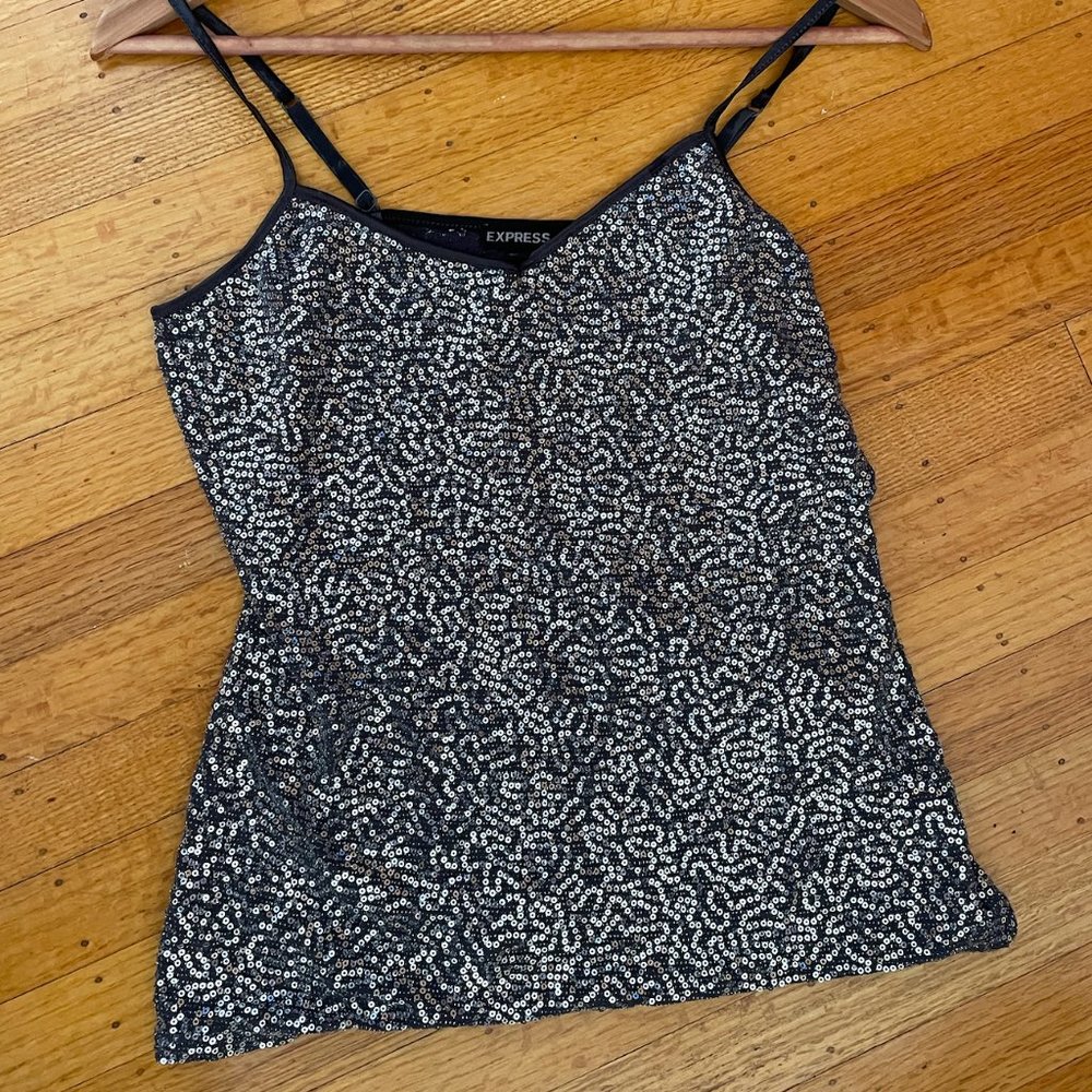 Festive silver tanktop